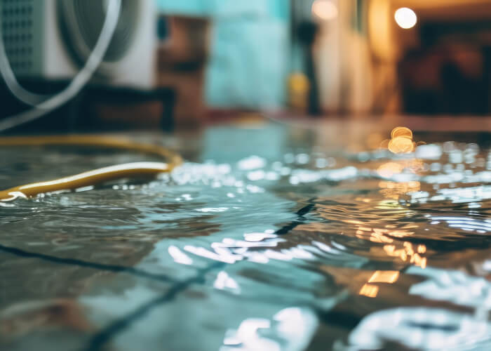 地下ピットでの水漏れ